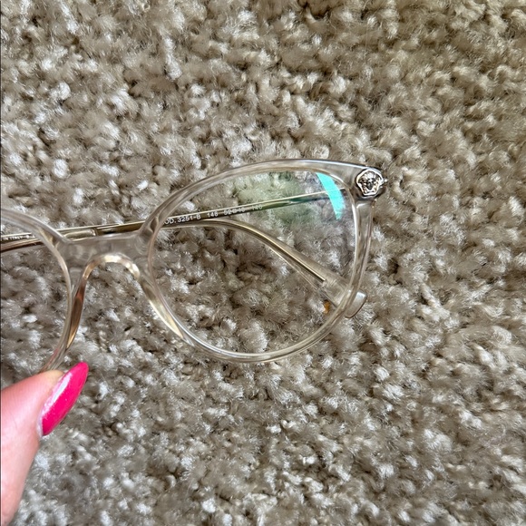 Versace Clear Frame Glasses blue light - Picture 3 of 5